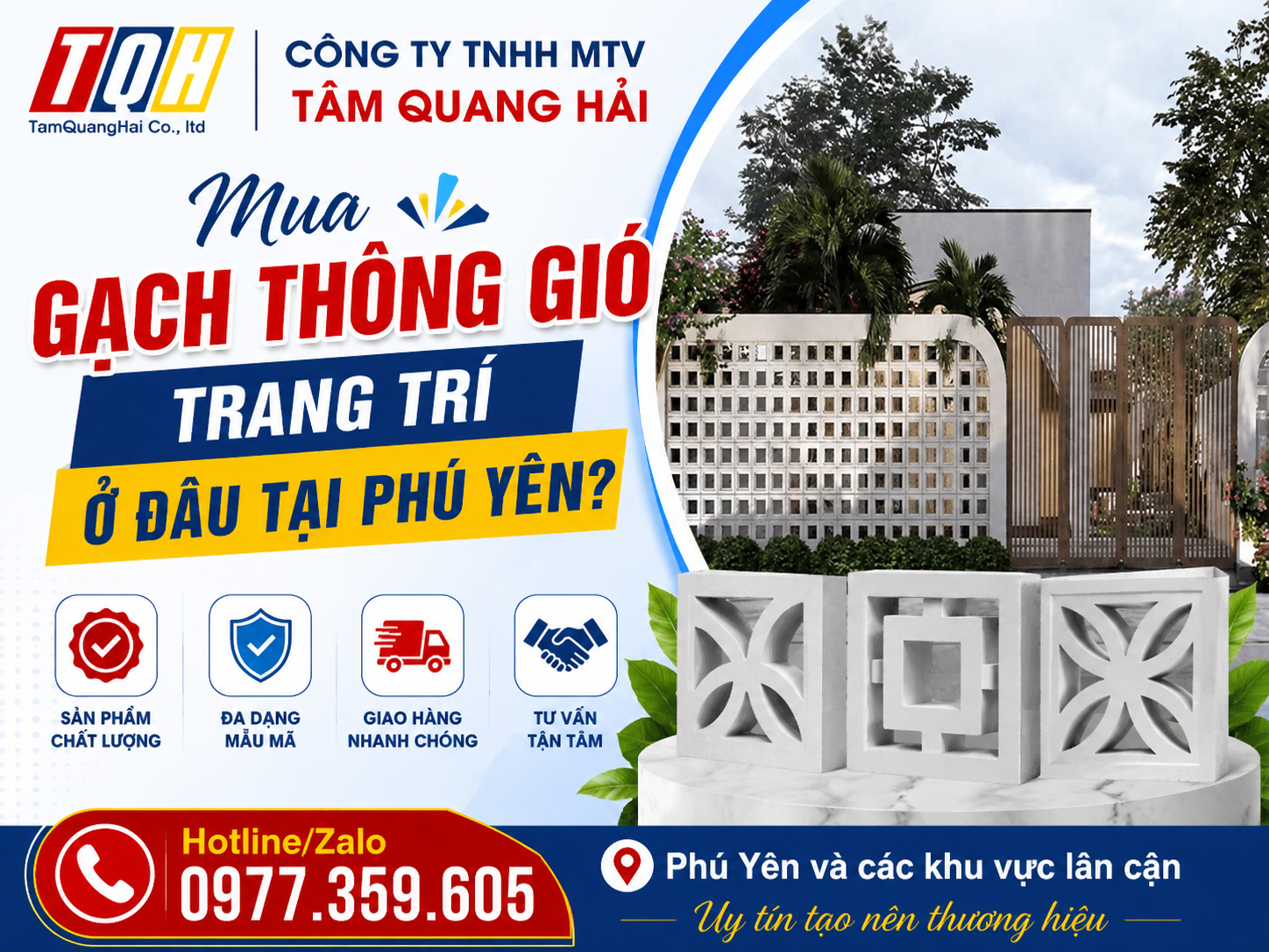 Mua gạch thông gió trang trí ở đâu tại Phú Yên